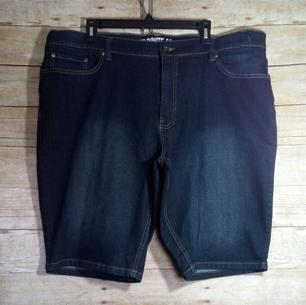 Route 66 men's wash style blue jean shorts